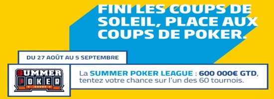 600.000€ garantis pour la Summer Poker League de PMU.fr